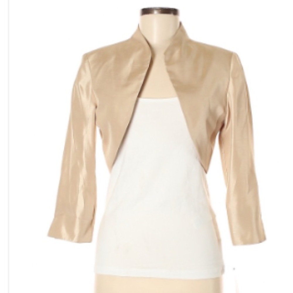 Jessica Howard Solid Gold Jacket, size 16